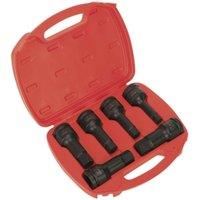 Loops 6 Piece Impact Hex Socket Bit Set - 3/4 Square Drive - Chromoly Steel in Metallics