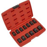 Loops 13 Piece Impact Socket Set - 1/2 Sq Drive - 12-Point - Corrosion Resistant