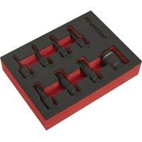 Loops 8 Piece Impact TRX-Star Socket Bit Set - 3/8 Sq Drive - Corrosion Resistant