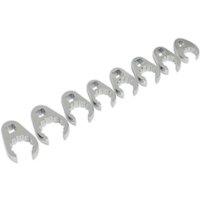 Loops 8 PACK Crows Foot Spanner Set - 1/2 Square Drive Metric Ratchet Handle Adapter