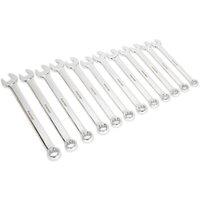 Loops 12pc Extra Long Combination Hand Spanner Set - 20 to 32mm Metric 12 Point Socket