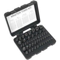 Loops 52pc TRX SECURITY Master Set Sockets & Bits - 1/4 3/8 1/2 Drive Male & Female