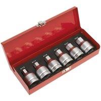 Loops 6pc Hex Socket Bit Set - 3/4 Square Drive - H14 to H23 Large Metric Allen Bolt