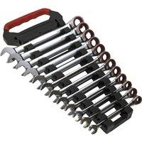 Loops 12pc PREMIUM Combination Ratchet Spanner Set - 12 Point Metric Socket Hardened