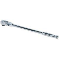 Loops Extra Long 48-Tooth Flexi-Head Ratchet Wrench - 1/2 Inch Sq Drive - Flip Reverse