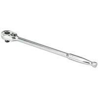Loops Long Reach 48-Tooth Pear-Head Ratchet Wrench - 1/2 Inch Sq Drive - Flip Reverse