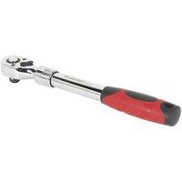 Loops Extendable Flip Reverse Ratchet Wrench - 1/2 Inch Sq Drive - Pear-Head Design