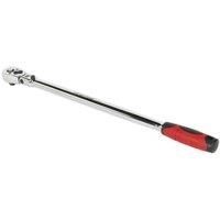 Loops 455mm Extra-Long Flexi-Head Ratchet Wrench - 3/8 Sq Drive - 72-Tooth Pear Head