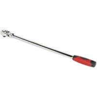 Loops 600mm Extra-Long Flexi-Head Ratchet Wrench - 1/2 Sq Drive - 72-Tooth Pear Head