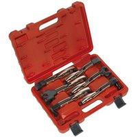 Loops 6 Piece Axial Locking Grip Pliers Set - Liner Jaw Action - Thumb Release - Case