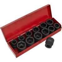 Loops 13 Piece PREMIUM Impact Socket Set - 3/4 Sq Drive - Imperial & Metric