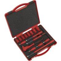 Loops 16pc VDE Insulated Socket & Ratchet Handle Set -3/8 Square Drive 6 Point Metric