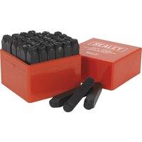 Loops 36 Piece Letter & Number Punch Set - 10mm Character Height - High Carbon Steel in Metallics