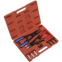 Loops 265mm Heavy Duty Circlip Pliers Set - Internal & External - 50mm Max Spread
