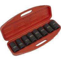 Loops 8 Piece PREMIUM Impact Socket Set - 1 Sq Drive - Deep Sockets - High Torque