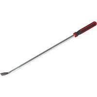Loops 900mm Heavy Duty 25 Pry Bar with Hammer Cap - Chromoly Steel Shaft - Soft Grip in Metallics