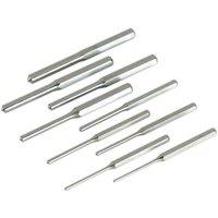 Loops 9 Pc Parallel Roll Pin Punch Set - Hardened & Tempered Steel Punches - Imperial in Metallics