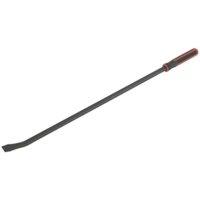 Loops 1220mm Heavy Duty 45 Pry Bar with Hammer Cap - Chromoly Steel Shaft - Soft Grip in Metallics