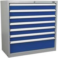 Loops 7 Drawer Industrial Cabinet - 900 x 450 x 900mm - Heavy Duty BB Drawer Slides