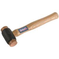 Loops 2.75lb Copper Faced Hammer - Hickory Wooden Shaft - Extra Heavy Construction