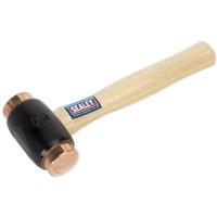 Loops 4.3lb Copper Faced Hammer - Hickory Wooden Shaft - Extra Heavy Construction