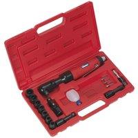 Loops Air Ratchet Wrench Kit - 1/2 Sq Drive - WallDrive Impact Sockets - 1/4 BSP