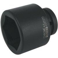 Loops 55mm Forged Impact Socket - 1 Inch Sq Drive - Chromoly Impact Wrench Socket
