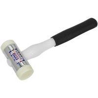 Loops 1.75lb Nylon Faced Hammer - Chrome Plated Zinc Head - Durable Nylon Faces
