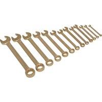 Loops 13 Piece Combination Spanner Set - 8 to 32mm - Non-Sparking Beryllium Copper