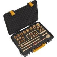 Loops 31 Piece Non-Sparking Socket Set - 1/2 Square Drive - Beryllium Copper