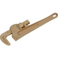 Loops 300mm Non-Sparking Adjustable Pipe Wrench - 60mm Jaw Capacity - Beryllium Copper