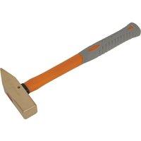 Loops 1.1lb Cross Pein Engineers Hammer - Non-Sparking - Fibre Glass Shaft - BS 876 in Clear