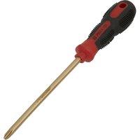 Loops Non-Sparking Phillips Screwdriver - #3 x 150mm - Soft Grip Handle - Die Forged