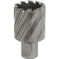 Loops 35mm x 25mm Depth Rotabor Cutter - M2 Steel Annular Metal Core Drill 19mm Shank in Metallics