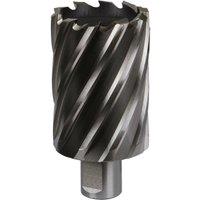 Loops 44mm x 50mm Depth Rotabor Cutter - M2 Steel Annular Metal Core Drill 19mm Shank in Metallics