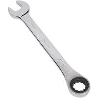 Loops 27mm Ratchet Combination Spanner - Chrome Vanadium Steel - 72 Tooth Ratchet Ring in Metallics