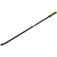 Loops 1220mm Heavy Duty 25 Pry Bar with Hammer Cap - Hardened Steel Shaft - Soft Grip in Metallics