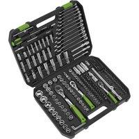 Loops 219pc PREMIUM Socket / Bit & Ratchet Handle Set - 1/4 3/8 1/2 Drive 6 Point