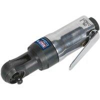 Loops Air Powered Twist-Reverse Ratchet Wrench - 1/4 Inch Sq Drive - Stubby Design