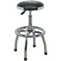 Loops Heavy-Duty Pneumatic Workshop Stool - Adjustable Height Swivel Rotating Seat