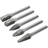 Loops 5 PACK - 10mm Tungsten Carbide Rotary Burr Bits Set - VARIOUS Cutting Heads