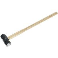 Loops 10lb Hardened Sledge Hammer - Hickory Wooden Shaft - Fine Grained Alloy Steel in Metallics