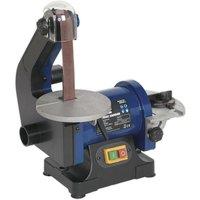 Loops Portable Table Mounted Disc & Belt Sander - 250W 230V - 25 x 762mm & 125mm