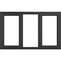 Crystal Direct Left & Right Hand Side Hung Fixed Centre Window Clear Glass in Dark Grey | Size: 1770mm x 1190mm