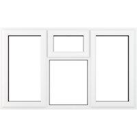 Crystal Direct Left & Right Hand Side Hung Top Opener Centre Window Clear Glass in White | Size: 1770mm x 1190mm