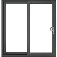 Crystal Direct Crystal uPVC Sliding Patio Right to Left in Dark Grey | Size: 2090mm x 2090mm