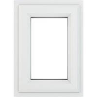 Crystal Direct Top Opening Window Clear Glass in White | Size: 610mm x 610mm
