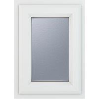 Crystal Direct Top Opening Window Obscure Glass in White | Size: 820mm x 820mm