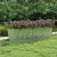 Berkfield Home Garden Raised Bed 320x40x77 cm Galvanized Steel Silver | Size: 320 x 40 x 77 cm