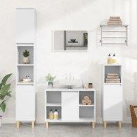 Berkfield Home Sink Cabinet White 80x33x60 cm Engineered Wood | Size: 80 x 33 x 60 cm